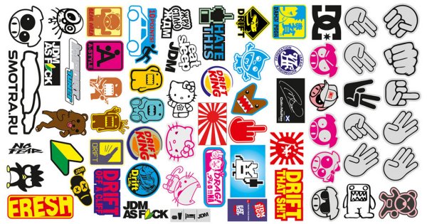 Стикер бомбинг граффити