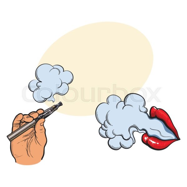 Дым от курения нарисованный