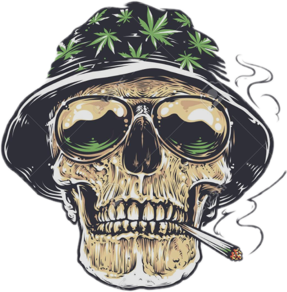 Череп в кепке