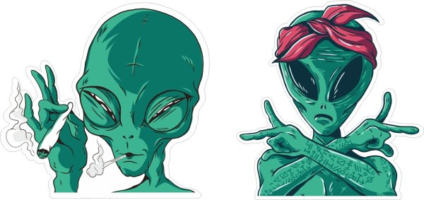 Стикеры инопланетяне