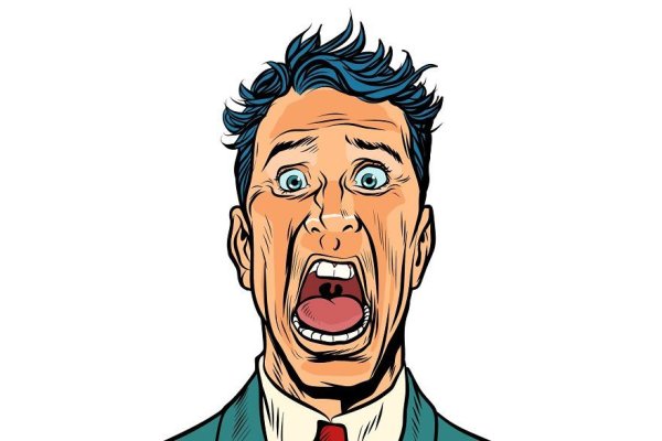 Мужчина в ужасе поп арт