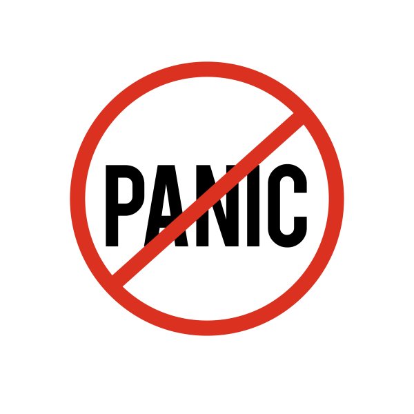 Стоп паника значок