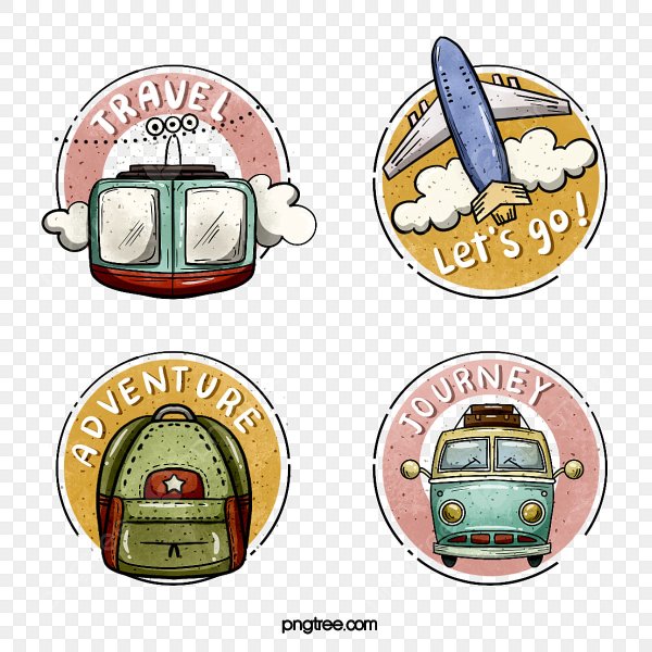 Стикеры на тему путешествие