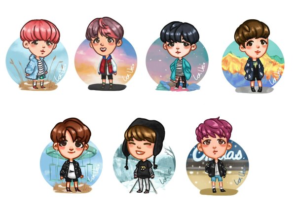 Наклейки БТС BTS