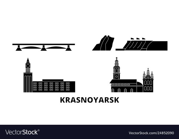 Силуэт города Красноярска