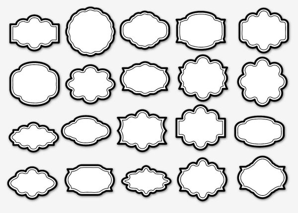 Рамки для надписей Скрапбукинг