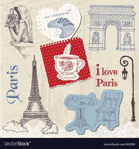 Французскоеэлемены рисунок