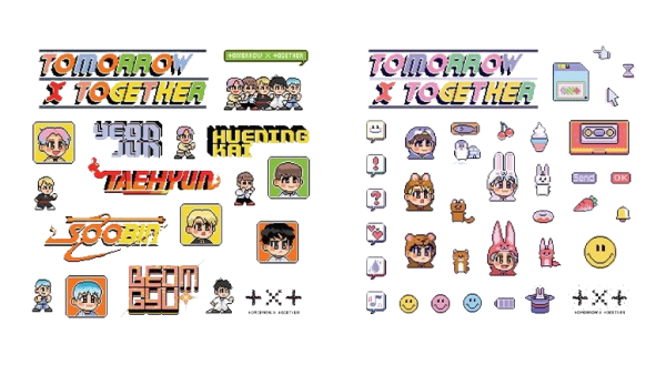 Стикеры тхт Blue hour