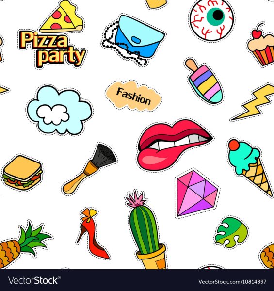 Иконки в стиле поп арт