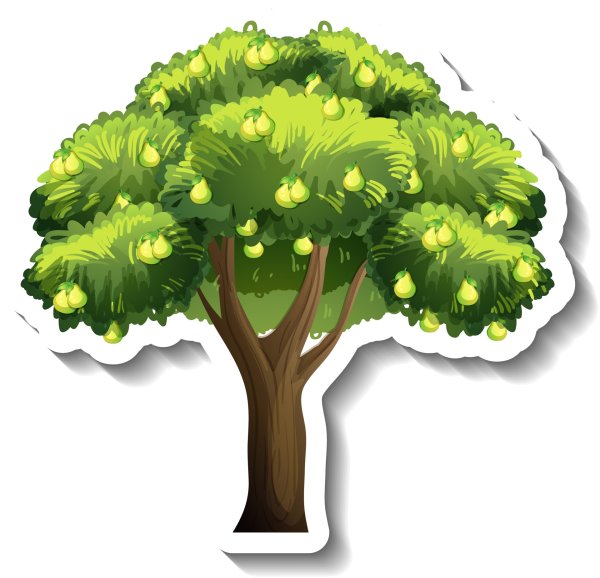 Дерево стикер