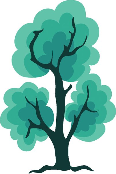 Дерево стикер