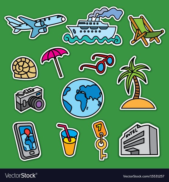 Путешествия туризм Стикеры