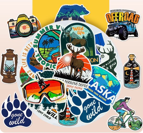 Туристические наклейки