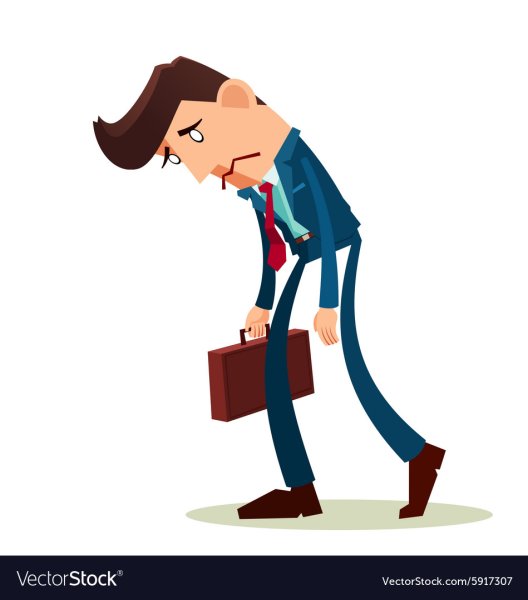 Грустный сотрудник рисунок