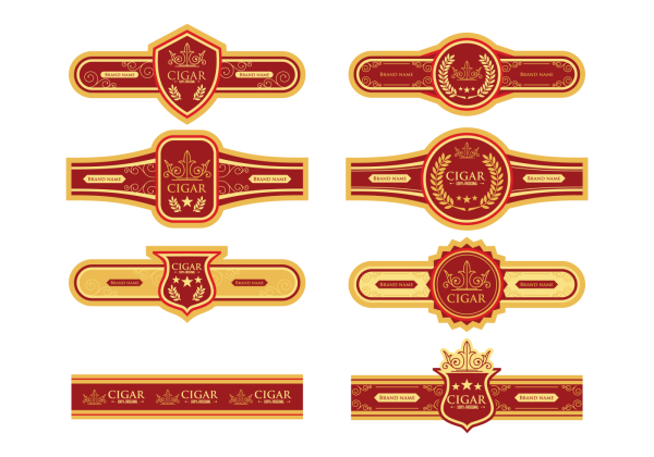 Этикетки для шоколадных сигар