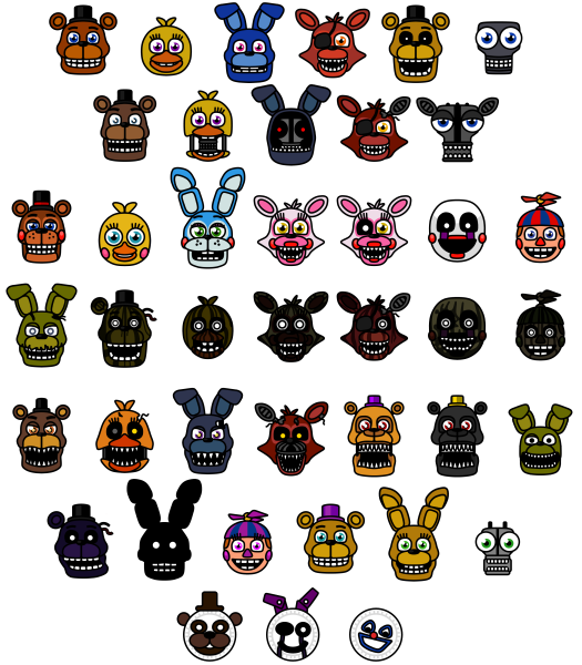 Five Nights at Freddy's наклейки