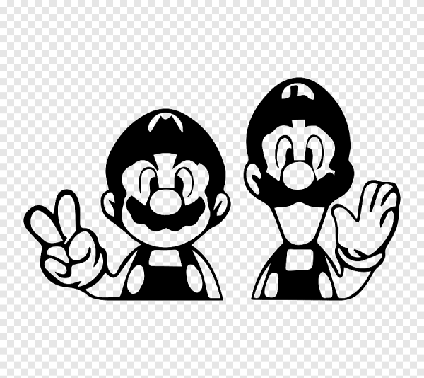 Наклейка на авто Марио