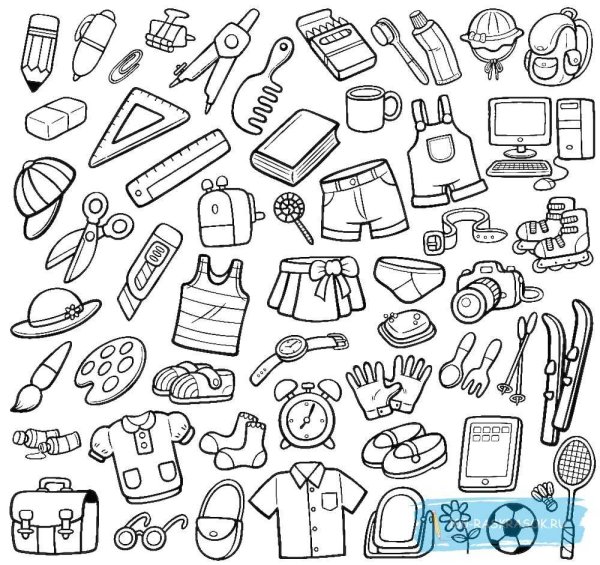 Много маленьких рисунков