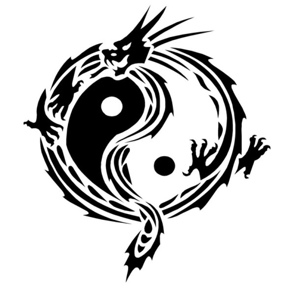 Раскраска Инь Янь