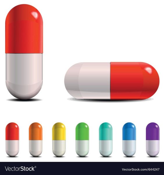 Таблетки на прозрачном фоне