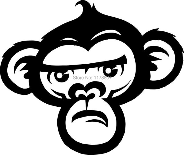 Обезьяна эскиз