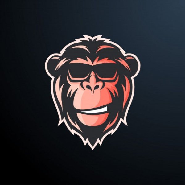 Наклейки "обезьянка"