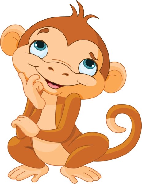 Обезьянка мультяшная