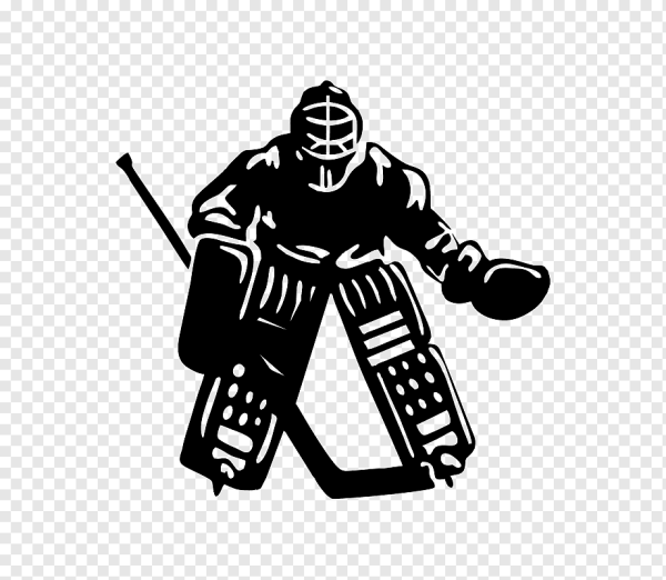 Силуэт хоккейного вратаря