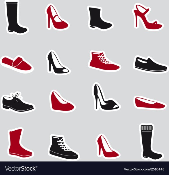 Маленькие наклейки туфли