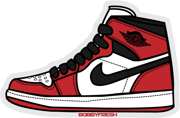 Nike Air Jordan 1 стикер