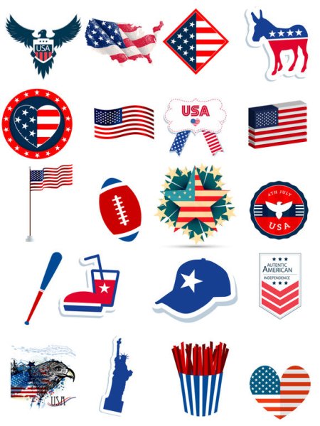 Американские наклейки