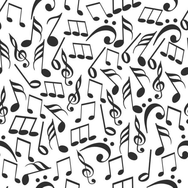 Музыкальный фон паттерн