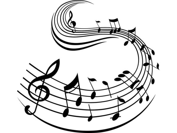 Музыкальный нотный стан