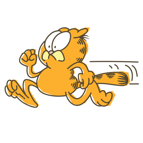 Наклейки с Гарфилдом