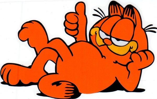 Наклейка Гарфилд на машину