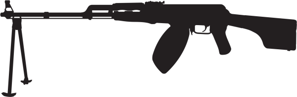 Автомат силуэт