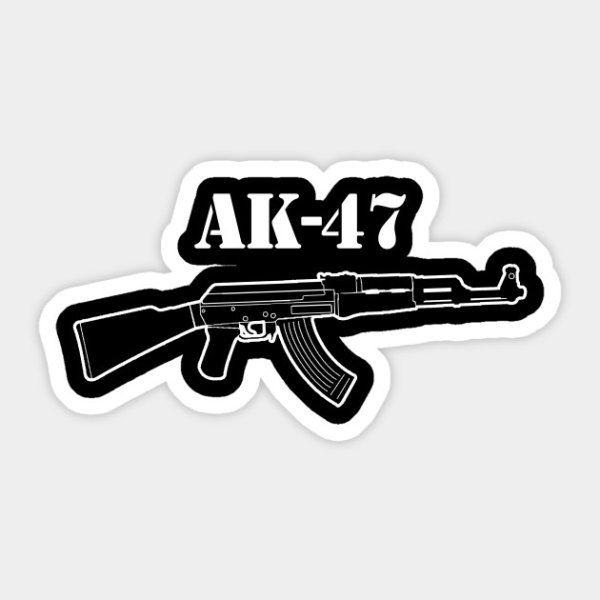 Наклейка АК 47