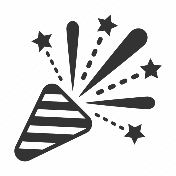 Праздничная атрибутика на прозрачном фоне