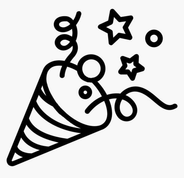 Хлопушка конфетти вектор