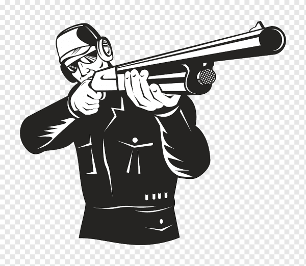 Стрельба из ружья вектор