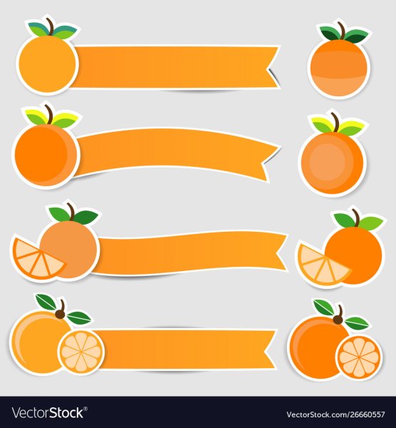 Наклейка оранжевая