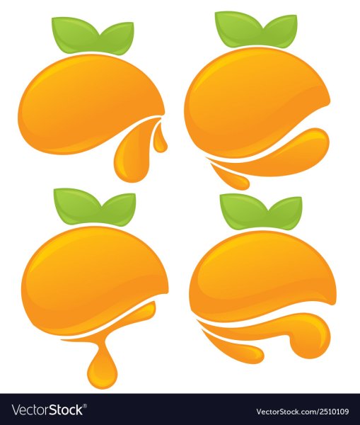 Oranges наклейка на фрукты
