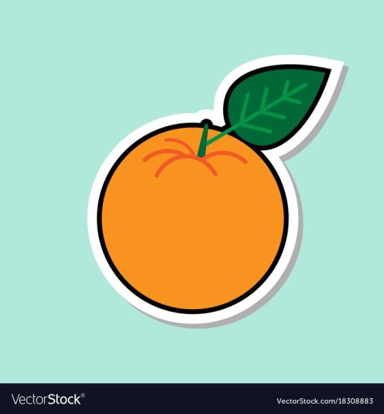 Oranges наклейка на фрукты