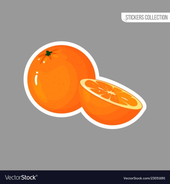 Мандарин стикер