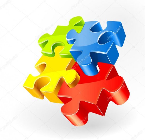 Пазл на прозрачном фоне