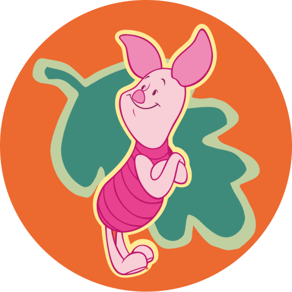 Пятачок из мультфильма Винни пух