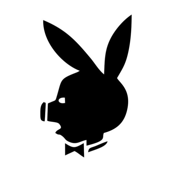 Наклейка плейбой на авто