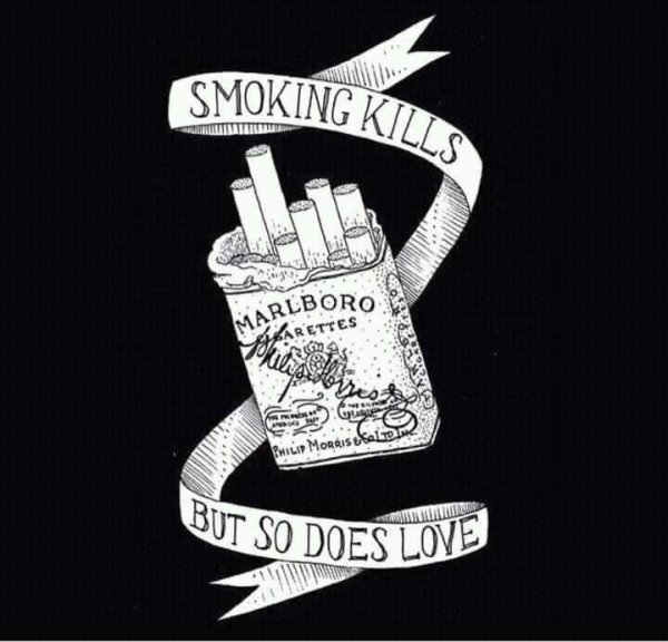 Эскиз тату пачка сигарет