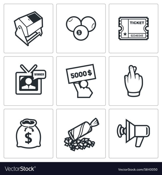 Лотерея иконка вектор