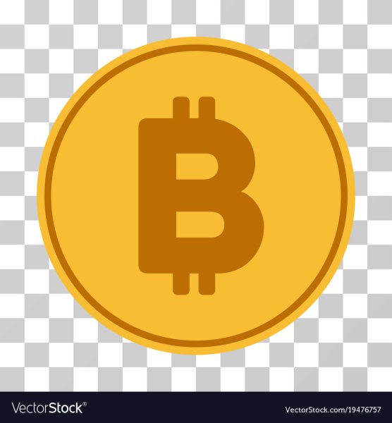 Монета биткоин вектор